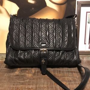 Quilted leather lambskin cole haan bag - large